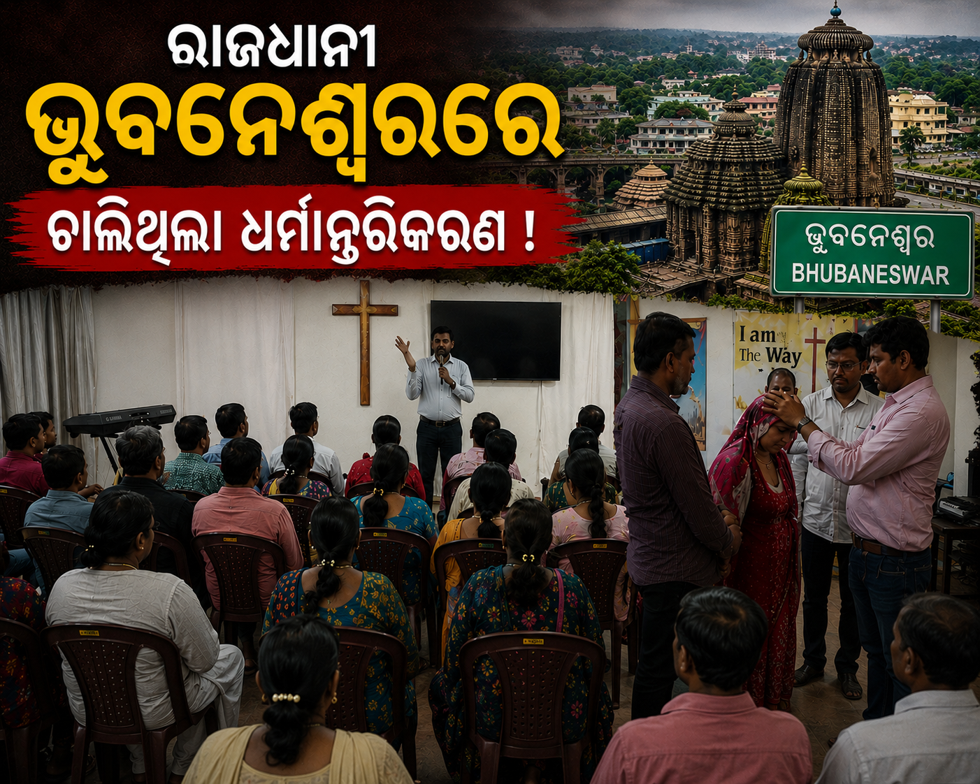 ଭୁବନେଶ୍ୱର: ରାଜଧାନୀର ହୋଟେଲରେ ଧର୍ମ ପ୍ରଚାର ଆଳରେ ଚାଲୁଥିଲା ବେଆଇନ ଧର୍ମ ପରିବର୍ତ୍ତନ, ୪ ବ୍ୟକ୍ତି ଅଟକ
