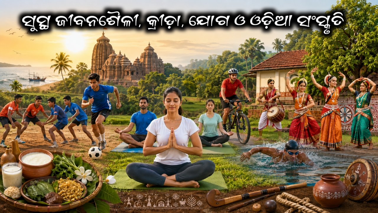 ସୁସ୍ଥ ଜୀବନଶୈଳୀ, କ୍ରୀଡ଼ା, ଯୋଗ ଓ ଓଡ଼ିଆ ସଂସ୍କୃତିର ଅପୂର୍ବ ସମନ୍ୱୟ
